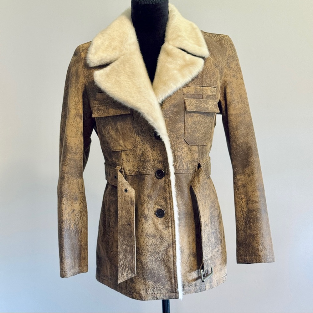Vintage Moda International Genuine Leather Jacket, Size Small - Picture 2 of 10